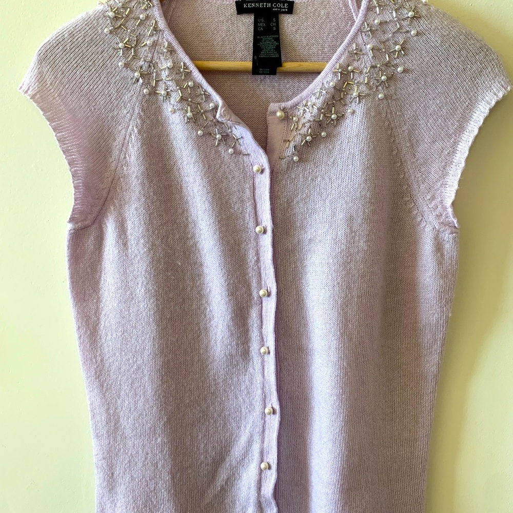 Kenneth Cole New York Lilac Sleeveless sweater